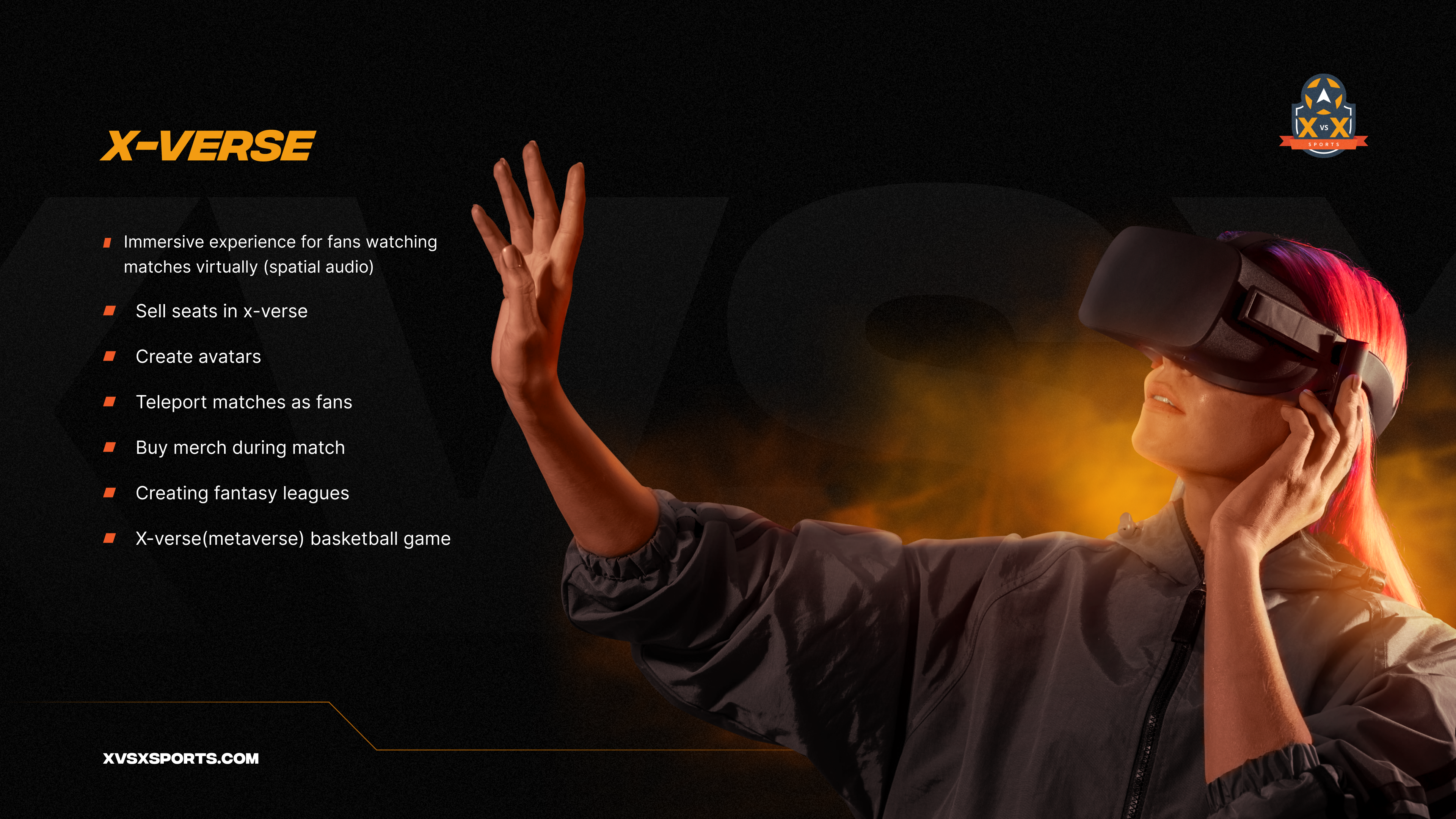 XvsX X-Verse virtual basketball experience visual